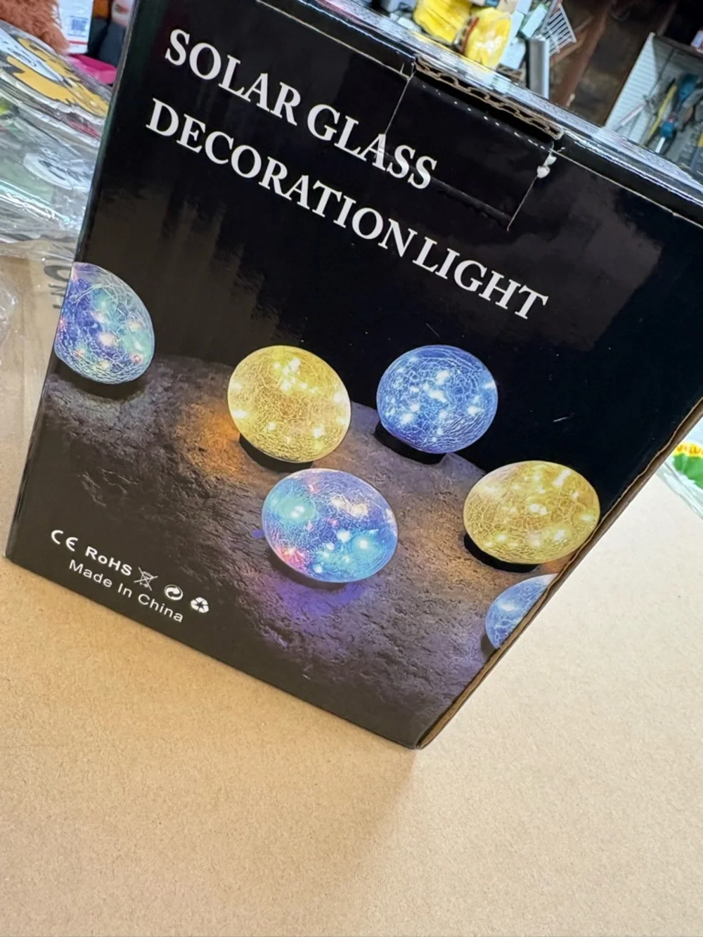 Solar Glass Decoration Light - Multicolor